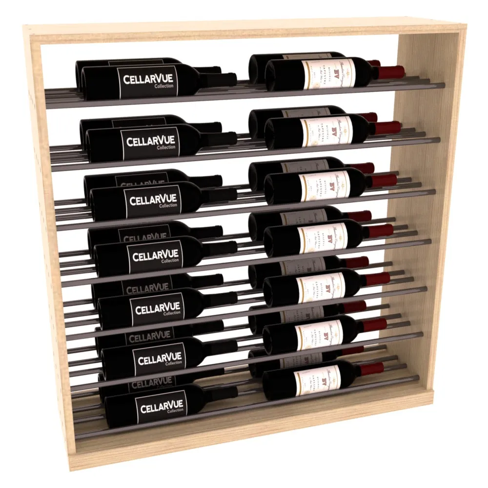 InstaCellar - 35" Horizontal Base Display - Gunmetal Rods