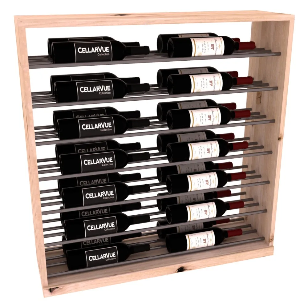 InstaCellar - 35" Horizontal Base Display - Gunmetal Rods