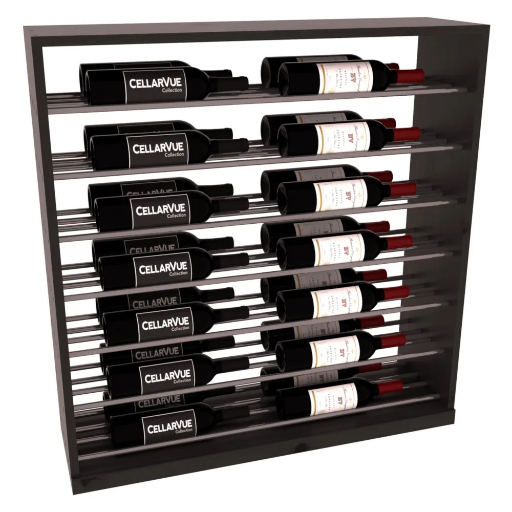 InstaCellar - 35" Horizontal Base Display - Gunmetal Rods