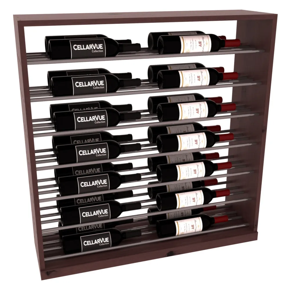 InstaCellar - 35" Horizontal Base Display - Gunmetal Rods