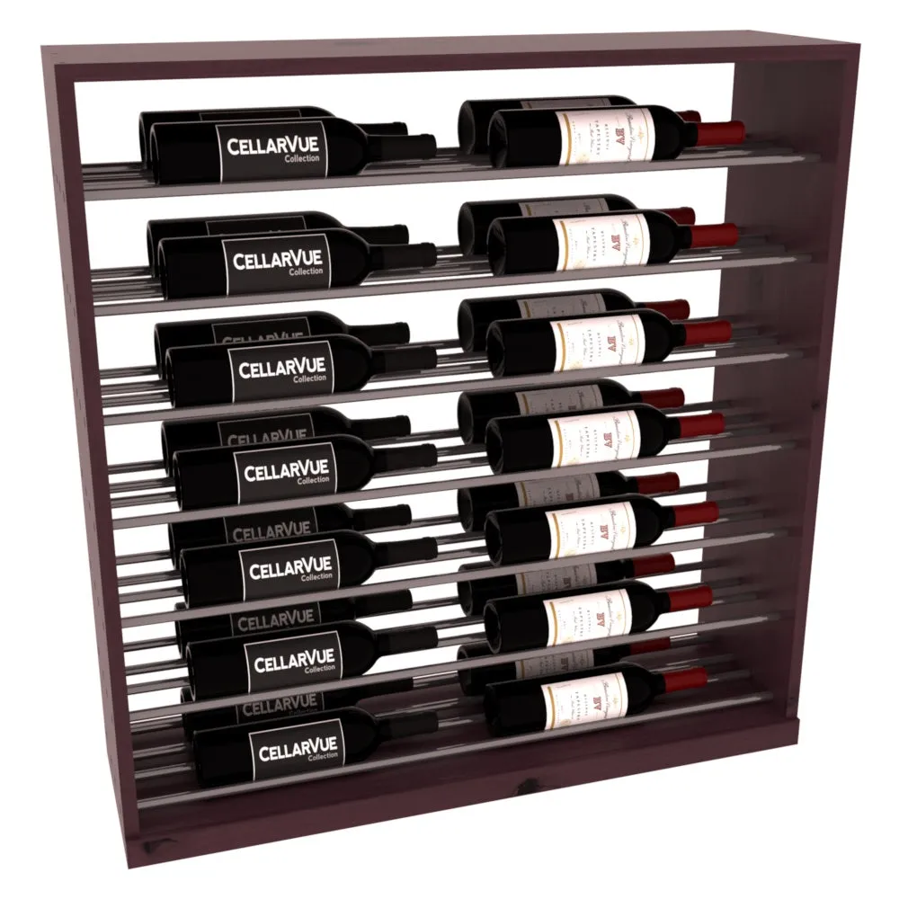 InstaCellar - 35" Horizontal Base Display - Gunmetal Rods