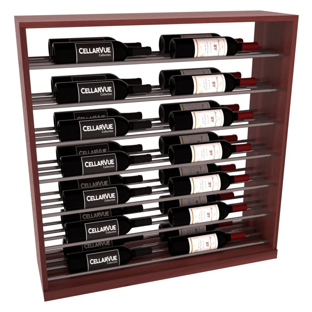 InstaCellar - 35" Horizontal Base Display - Gunmetal Rods