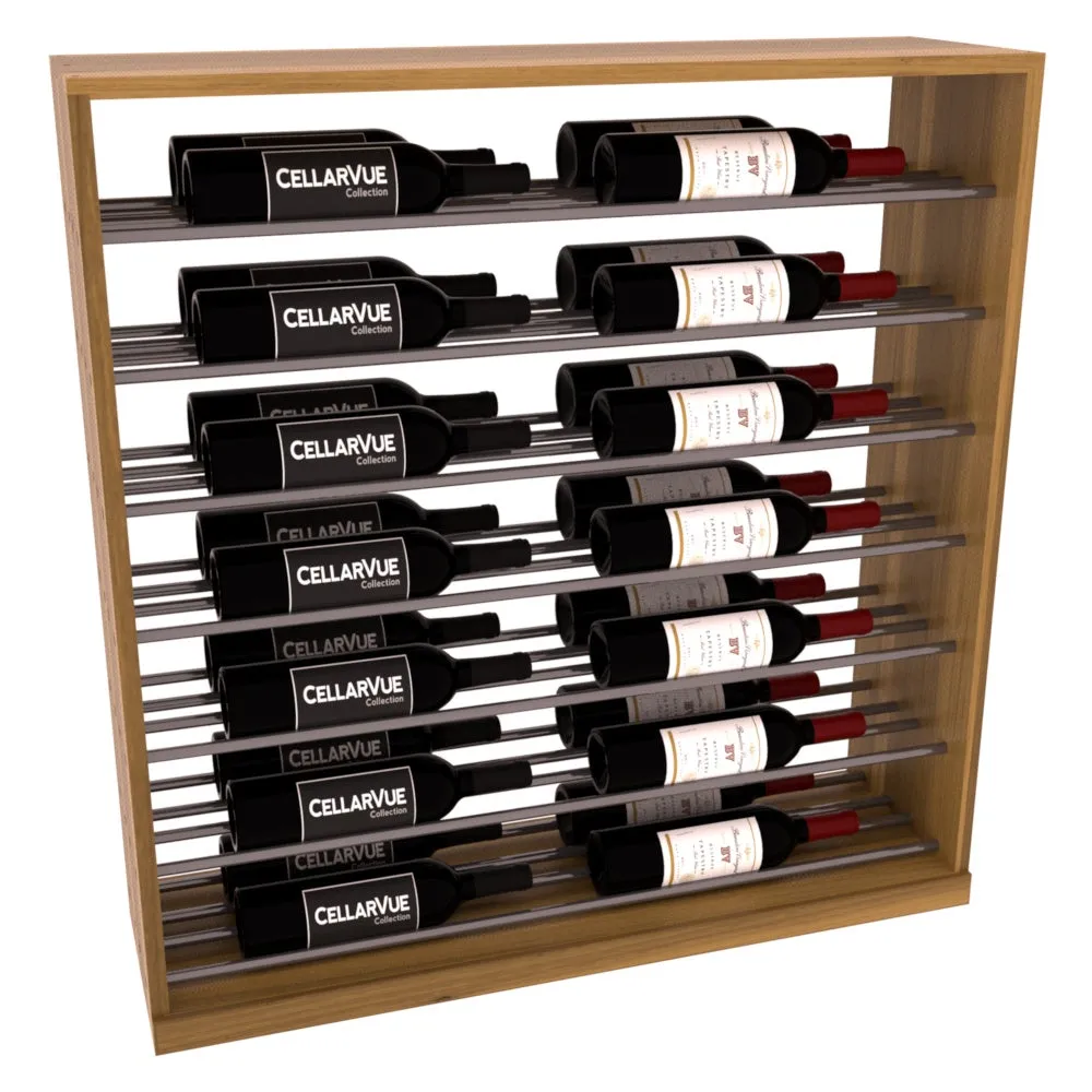 InstaCellar - 35" Horizontal Base Display - Gunmetal Rods