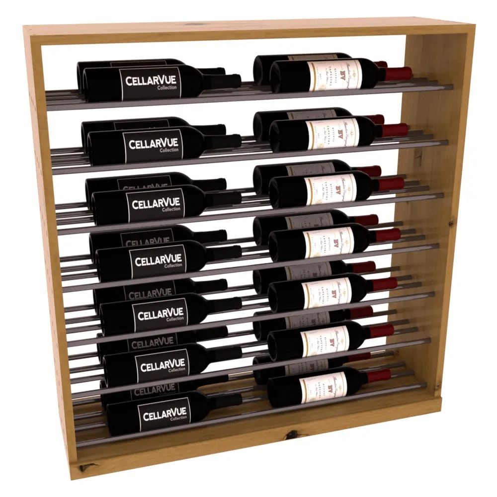InstaCellar - 35" Horizontal Base Display - Gunmetal Rods