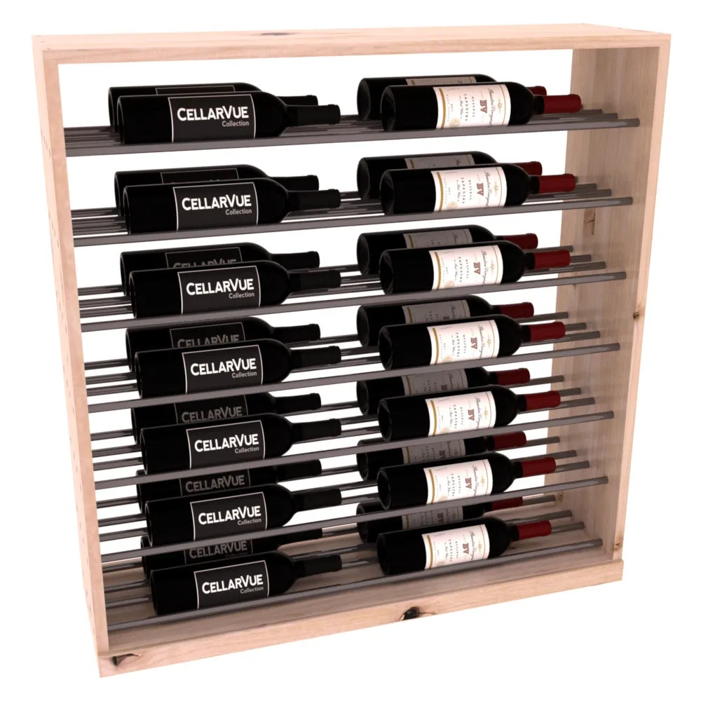 InstaCellar - 35" Horizontal Base Display - Gunmetal Rods