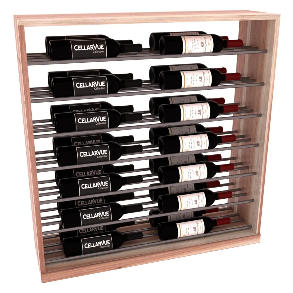InstaCellar - 35" Horizontal Base Display - Gunmetal Rods