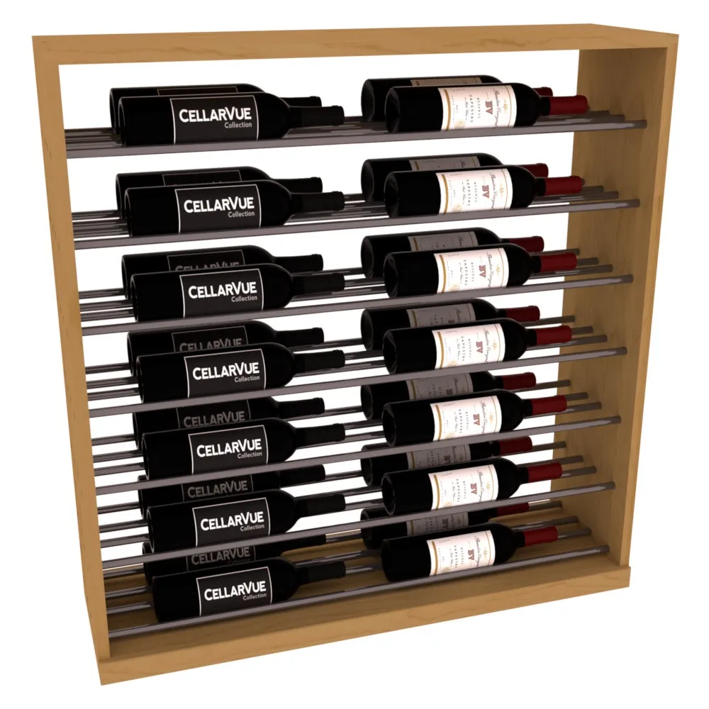 InstaCellar - 35" Horizontal Base Display - Gunmetal Rods