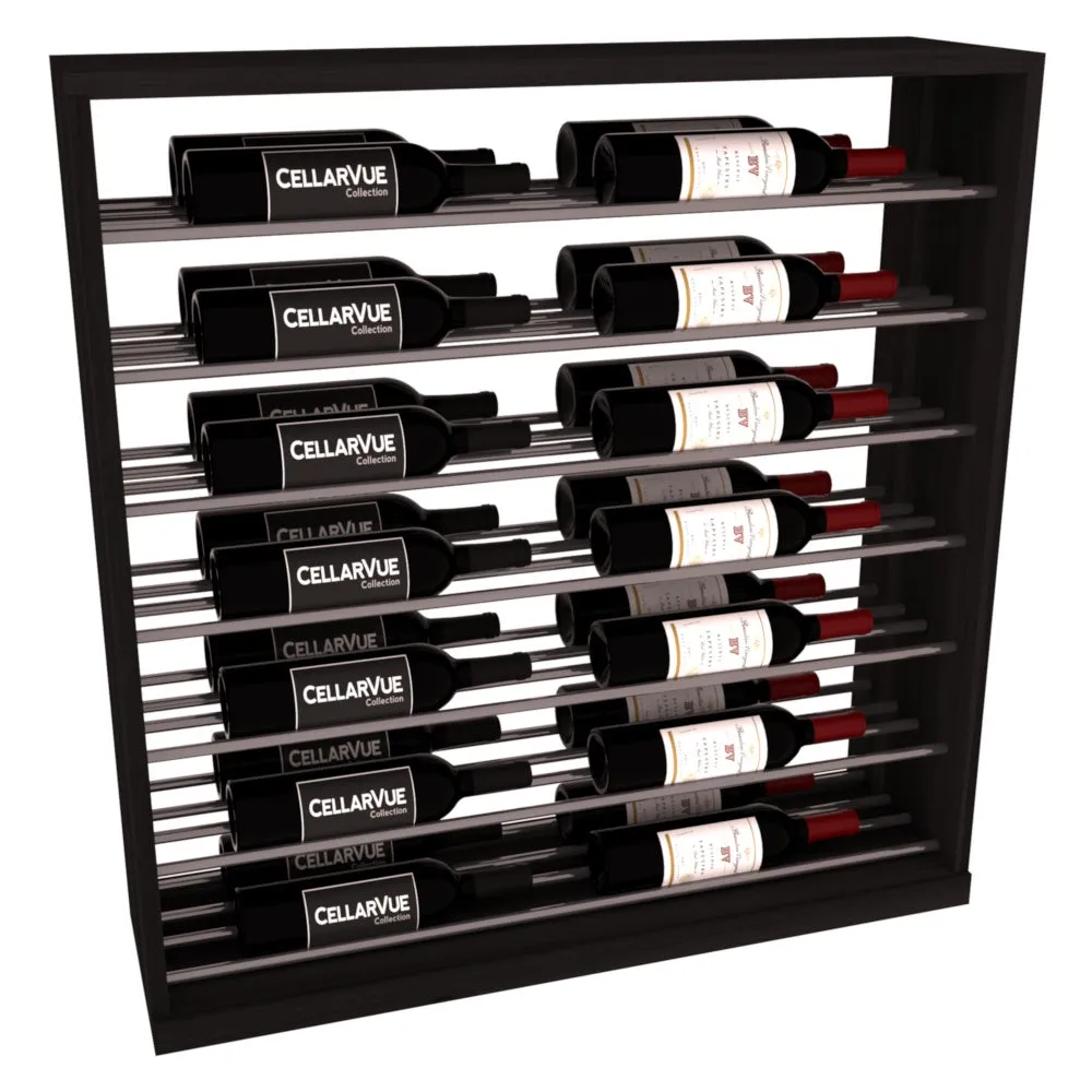 InstaCellar - 35" Horizontal Base Display - Gunmetal Rods