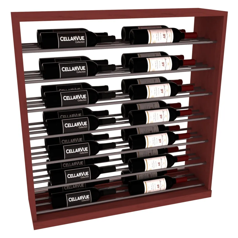 InstaCellar - 35" Horizontal Base Display - Gunmetal Rods