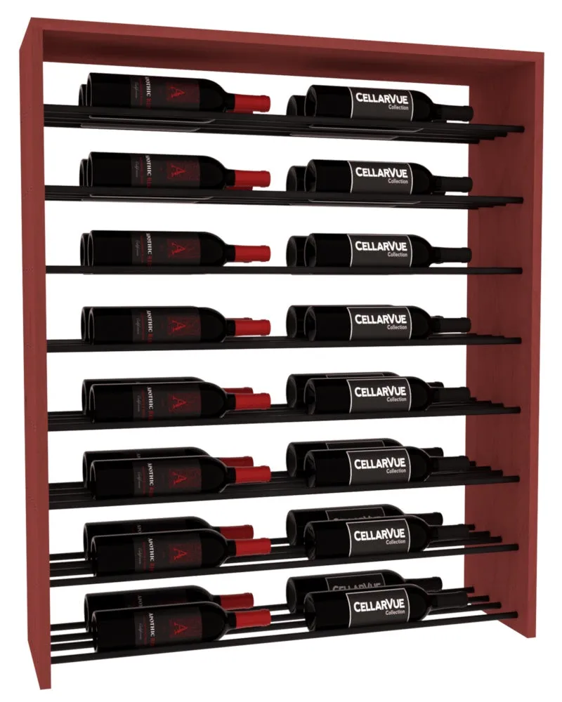 InstaCellar - 35" Horizontal Double Deep Top Display - Black Metal Rods