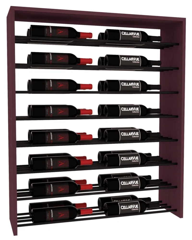 InstaCellar - 35" Horizontal Double Deep Top Display - Black Metal Rods