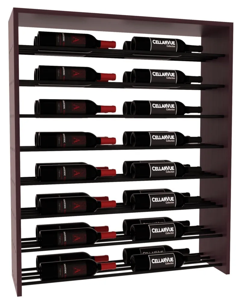InstaCellar - 35" Horizontal Double Deep Top Display - Black Metal Rods