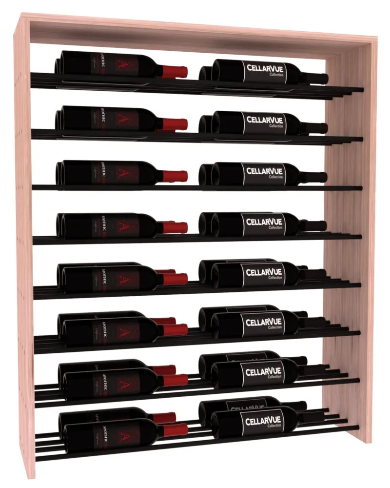 InstaCellar - 35" Horizontal Double Deep Top Display - Black Metal Rods