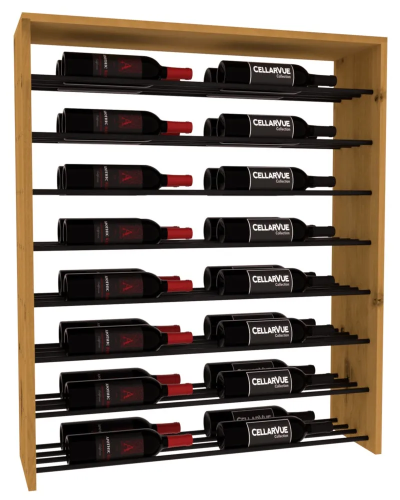 InstaCellar - 35" Horizontal Double Deep Top Display - Black Metal Rods
