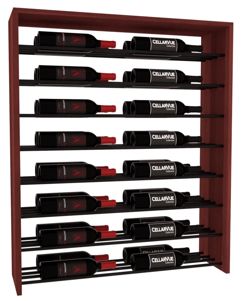 InstaCellar - 35" Horizontal Double Deep Top Display - Black Metal Rods
