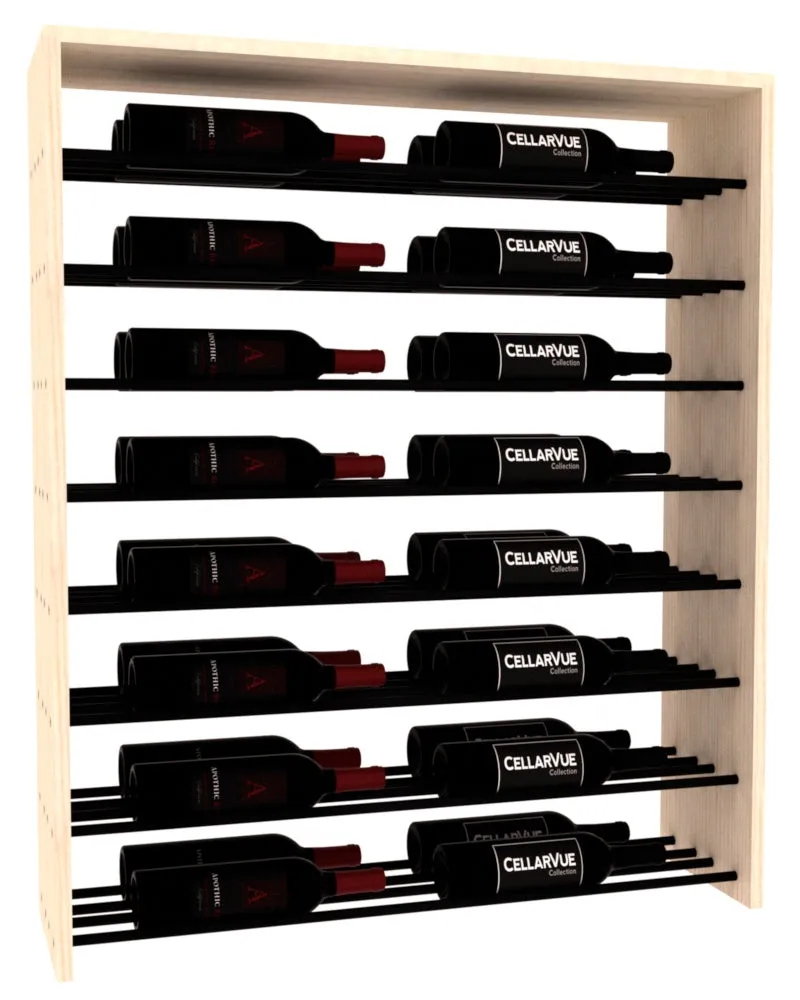 InstaCellar - 35" Horizontal Double Deep Top Display - Black Metal Rods