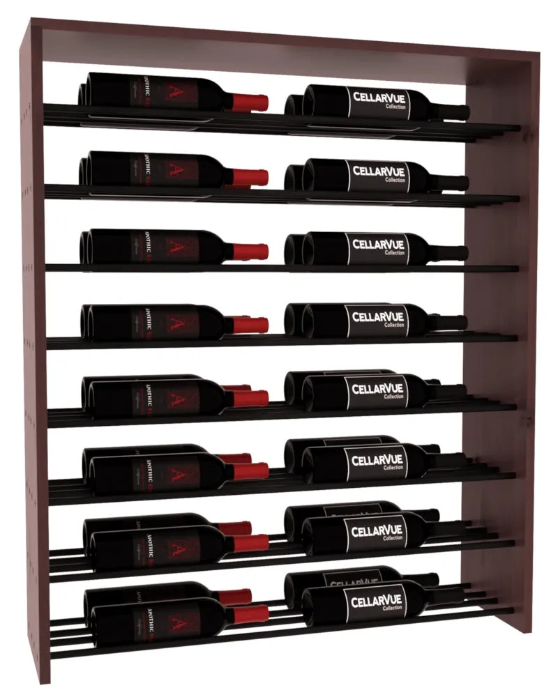InstaCellar - 35" Horizontal Double Deep Top Display - Black Metal Rods