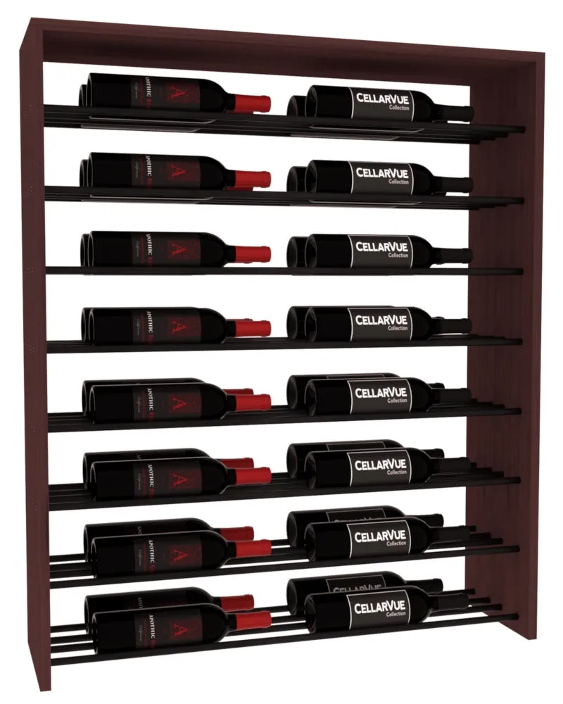 InstaCellar - 35" Horizontal Double Deep Top Display - Black Metal Rods