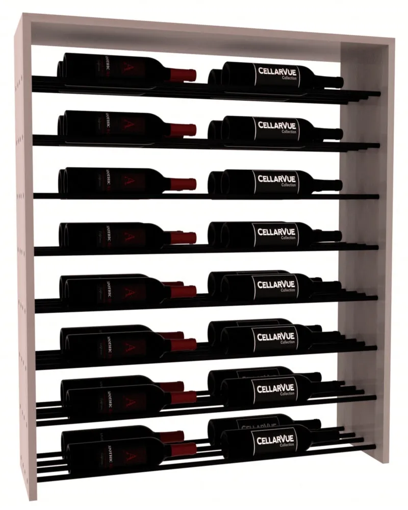 InstaCellar - 35" Horizontal Double Deep Top Display - Black Metal Rods