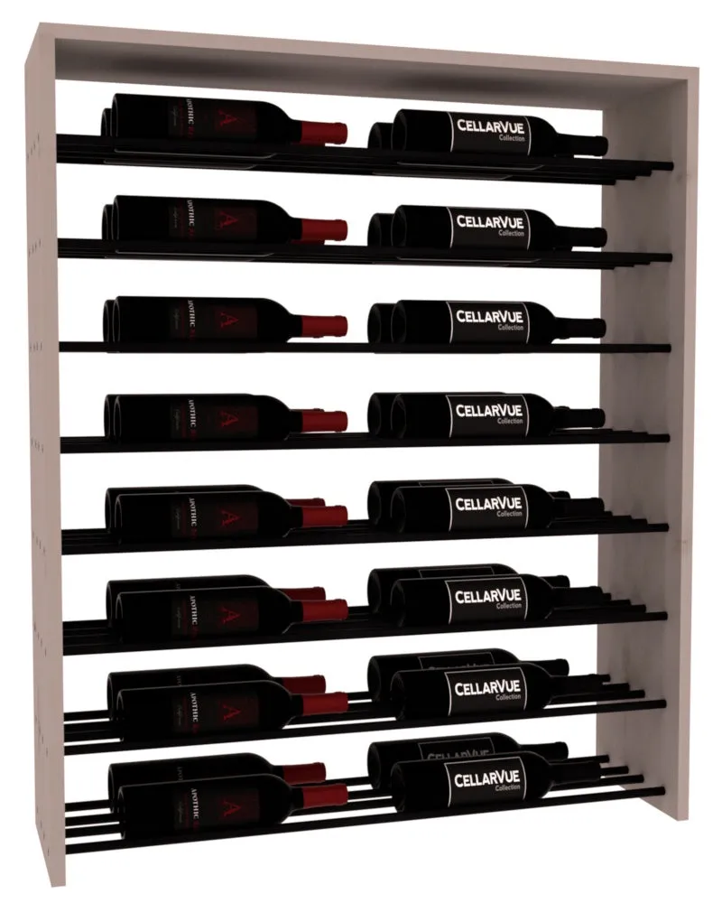 InstaCellar - 35" Horizontal Double Deep Top Display - Black Metal Rods