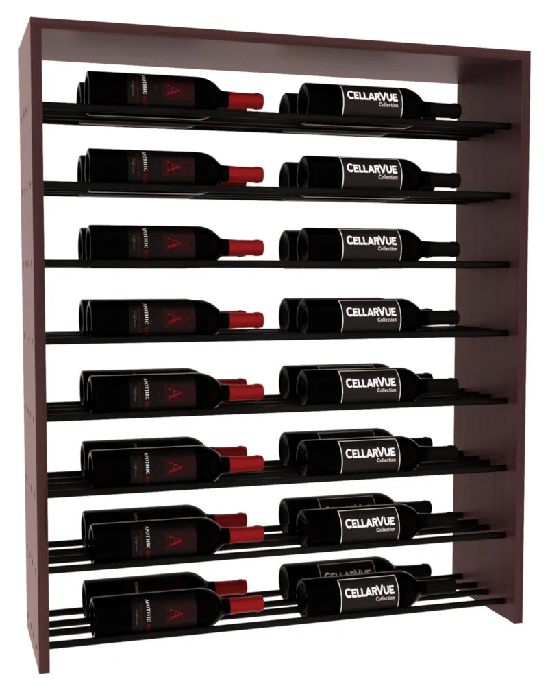 InstaCellar - 35" Horizontal Double Deep Top Display - Black Metal Rods