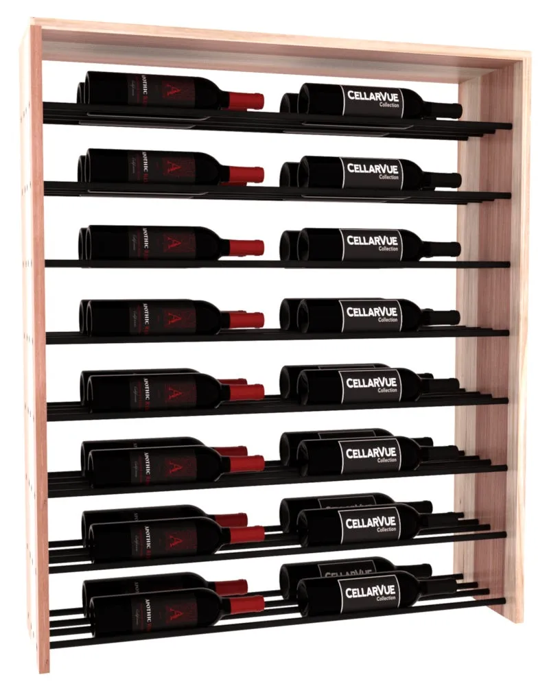 InstaCellar - 35" Horizontal Double Deep Top Display - Black Metal Rods