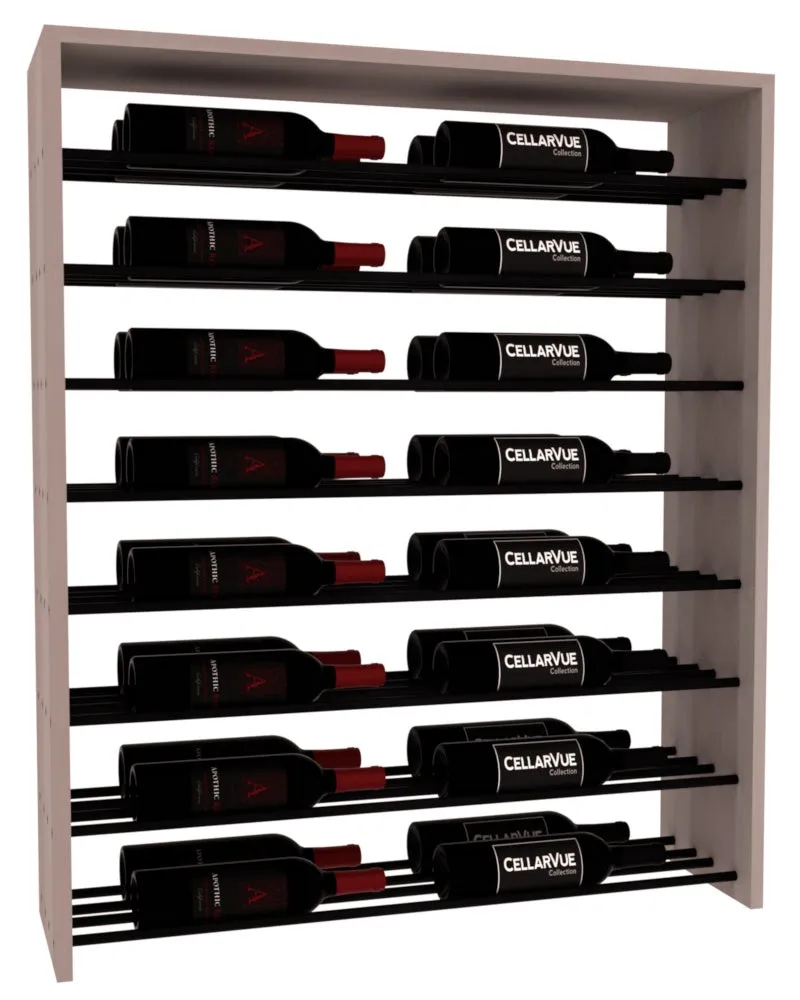 InstaCellar - 35" Horizontal Double Deep Top Display - Black Metal Rods