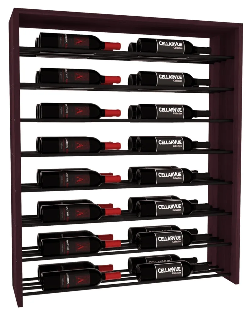 InstaCellar - 35" Horizontal Double Deep Top Display - Black Metal Rods