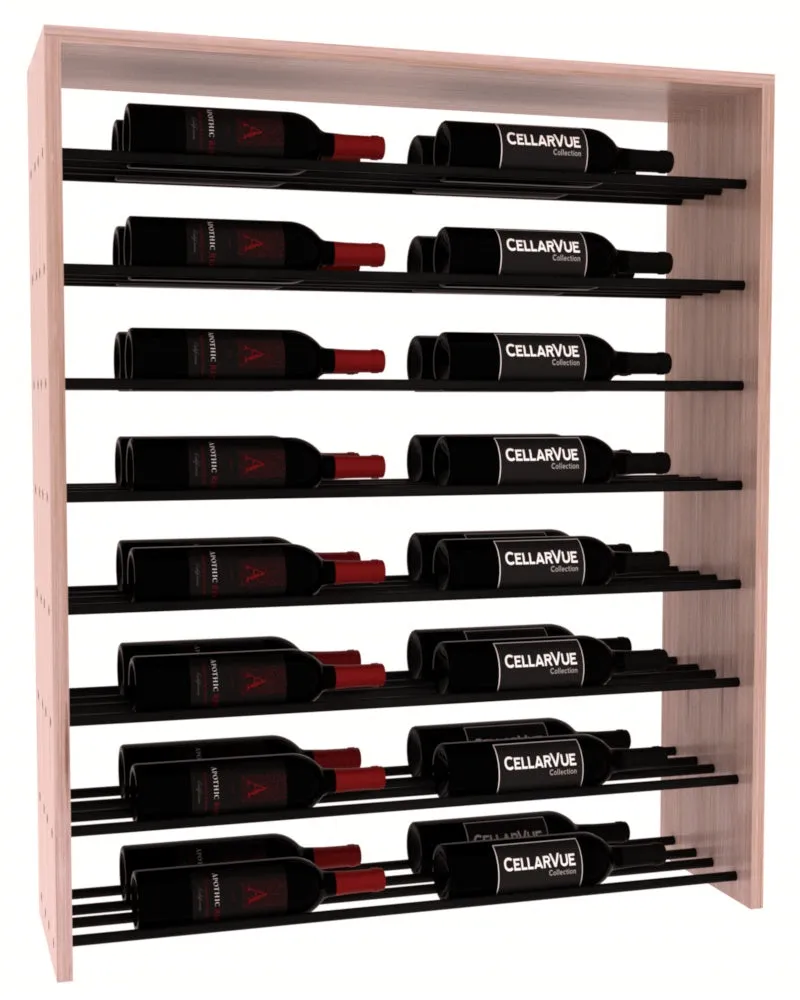 InstaCellar - 35" Horizontal Double Deep Top Display - Black Metal Rods