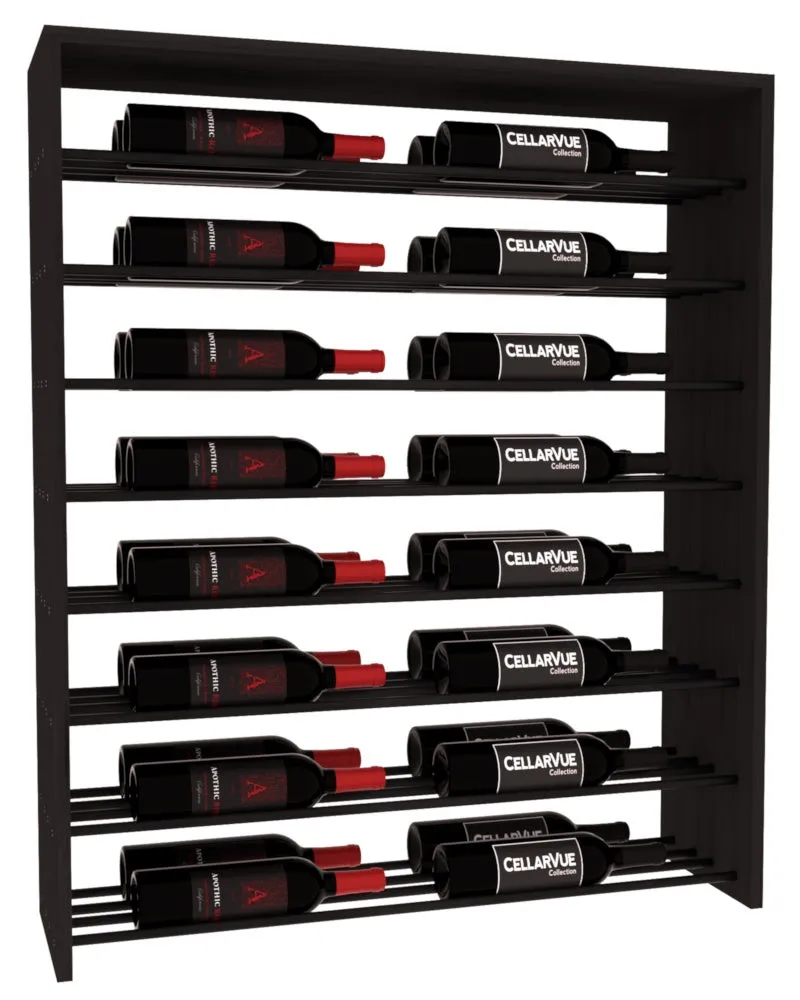 InstaCellar - 35" Horizontal Double Deep Top Display - Black Metal Rods