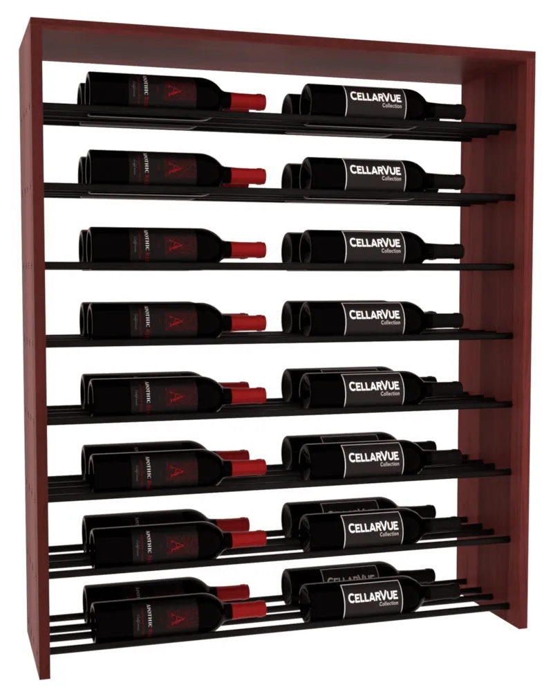 InstaCellar - 35" Horizontal Double Deep Top Display - Black Metal Rods