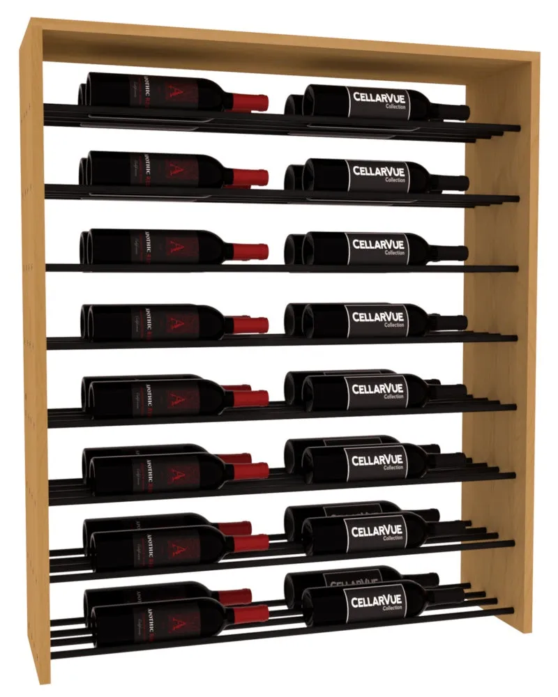 InstaCellar - 35" Horizontal Double Deep Top Display - Black Metal Rods