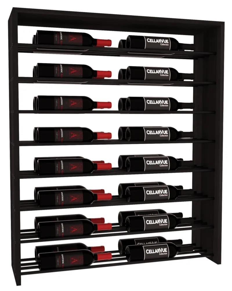 InstaCellar - 35" Horizontal Double Deep Top Display - Black Metal Rods