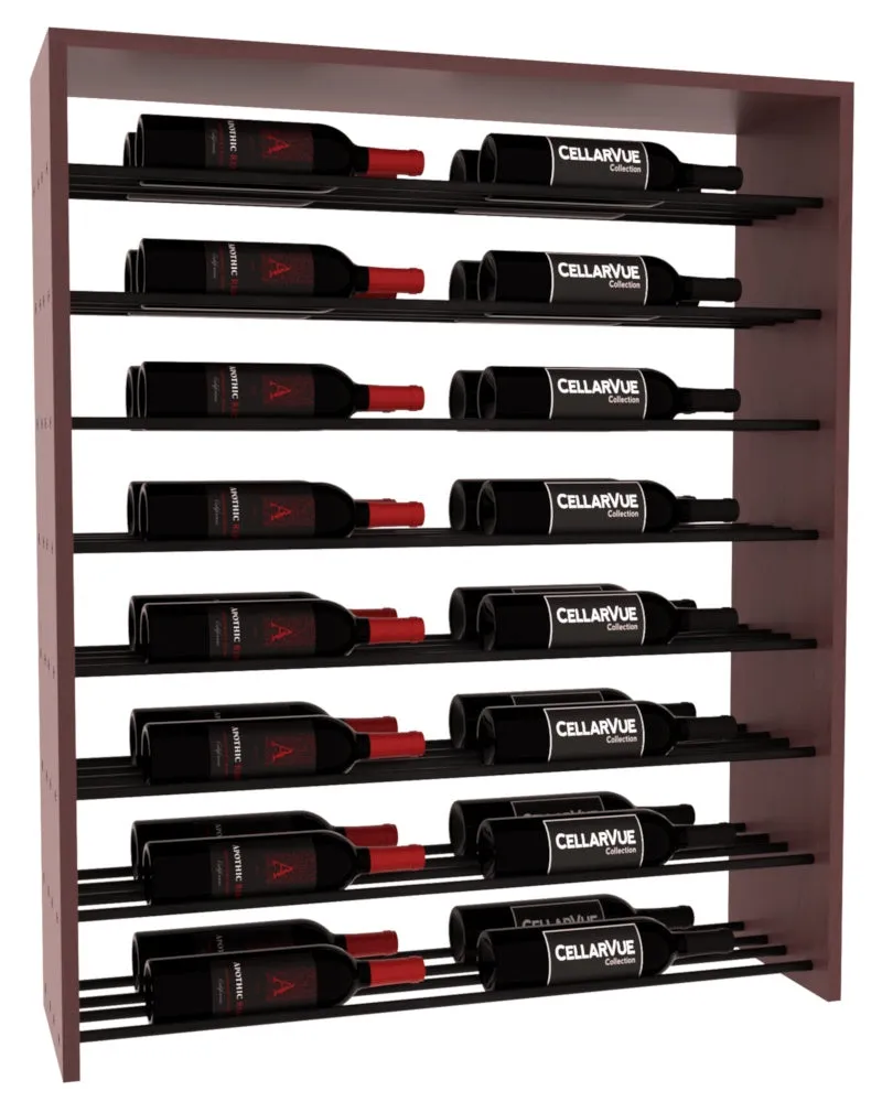 InstaCellar - 35" Horizontal Double Deep Top Display - Black Metal Rods