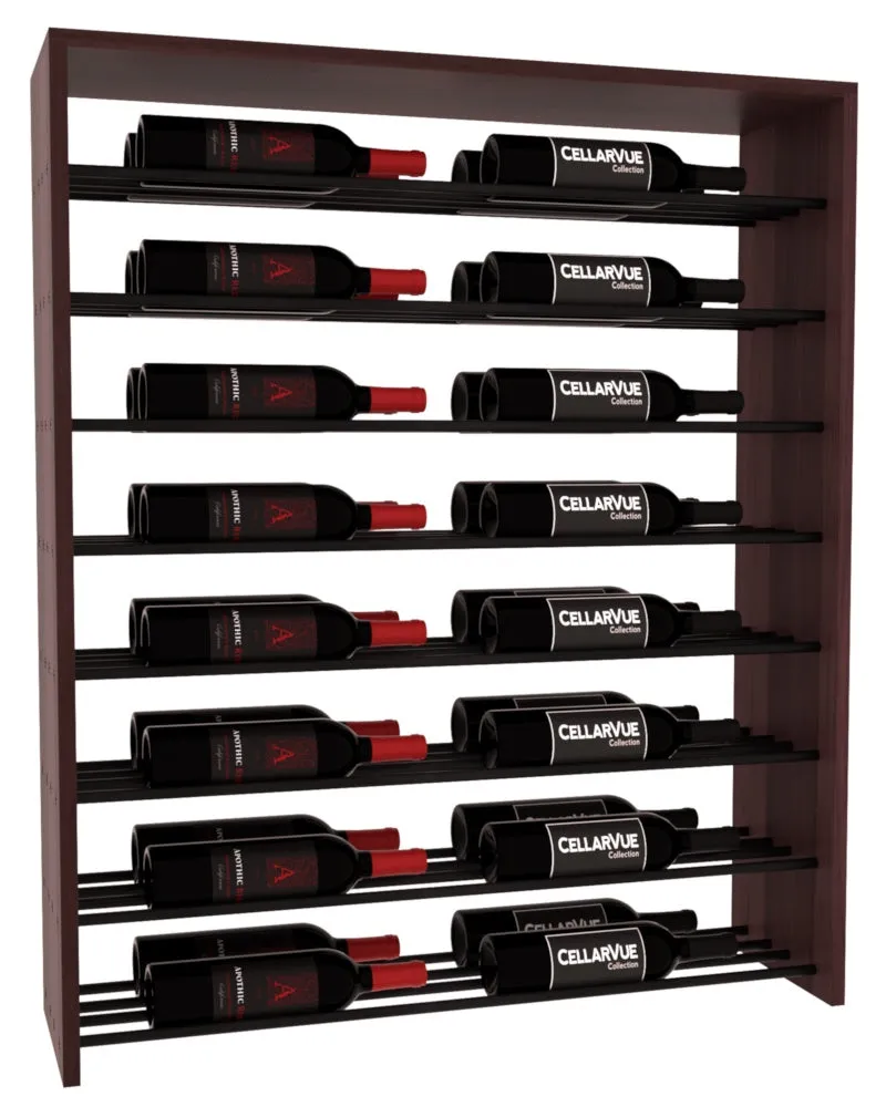 InstaCellar - 35" Horizontal Double Deep Top Display - Black Metal Rods