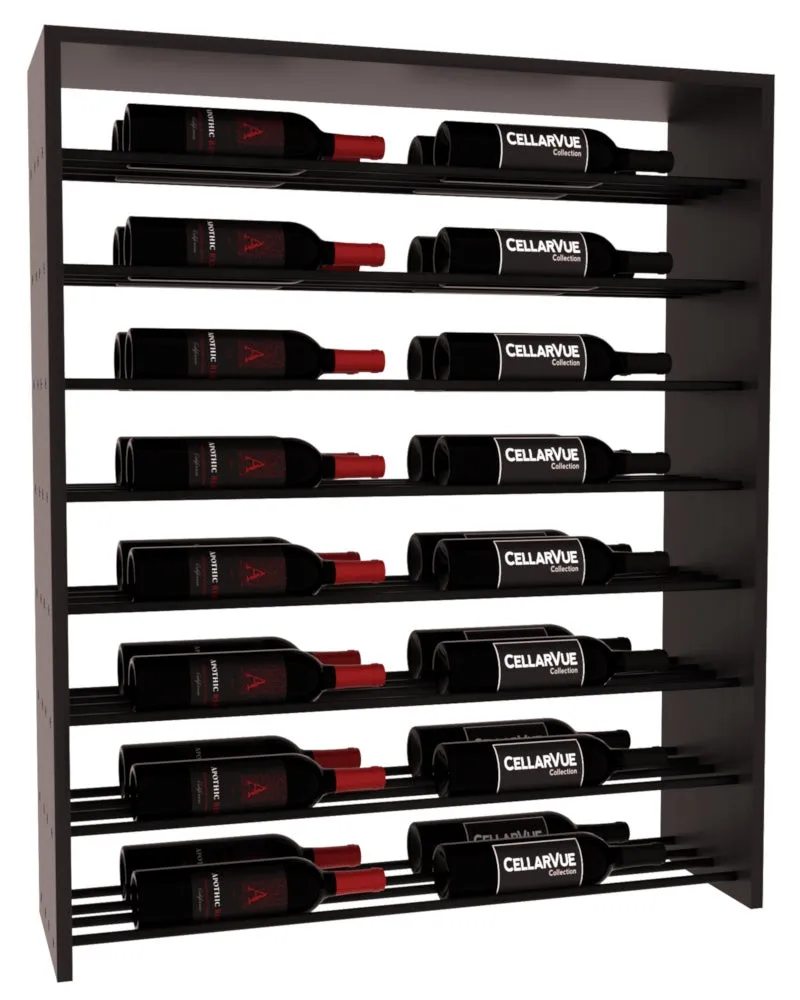 InstaCellar - 35" Horizontal Double Deep Top Display - Black Metal Rods
