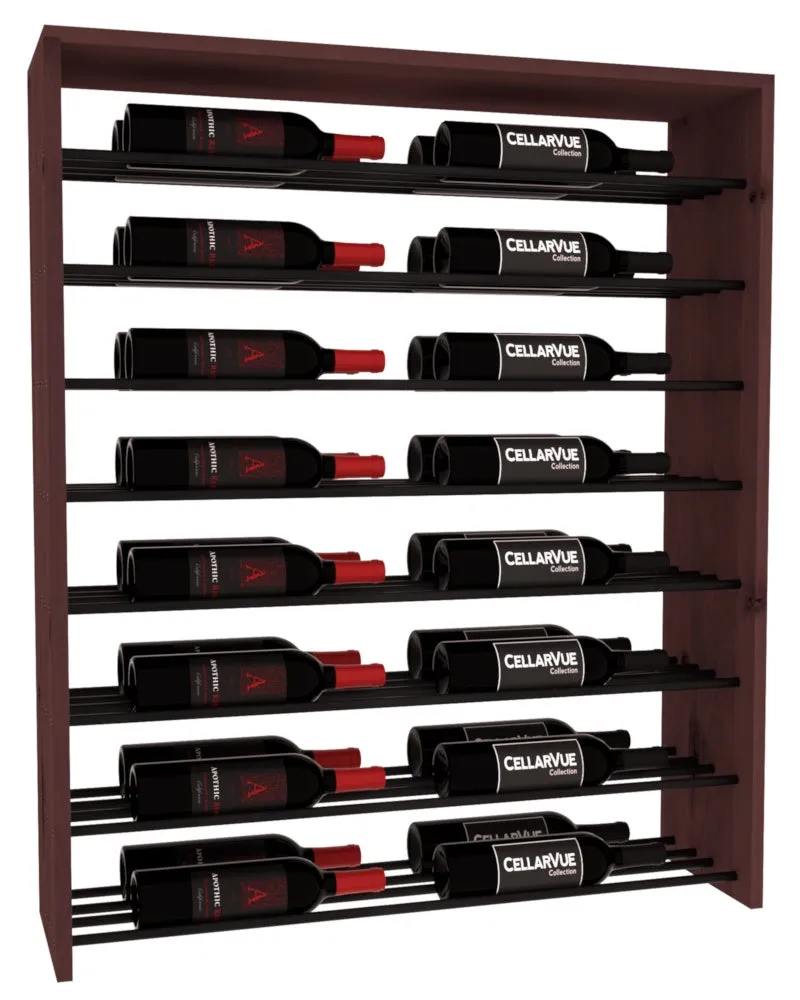 InstaCellar - 35" Horizontal Double Deep Top Display - Black Metal Rods