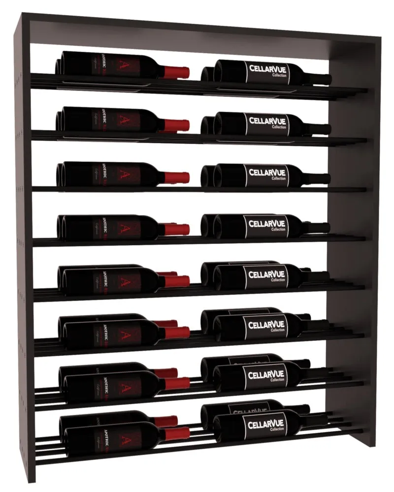 InstaCellar - 35" Horizontal Double Deep Top Display - Black Metal Rods
