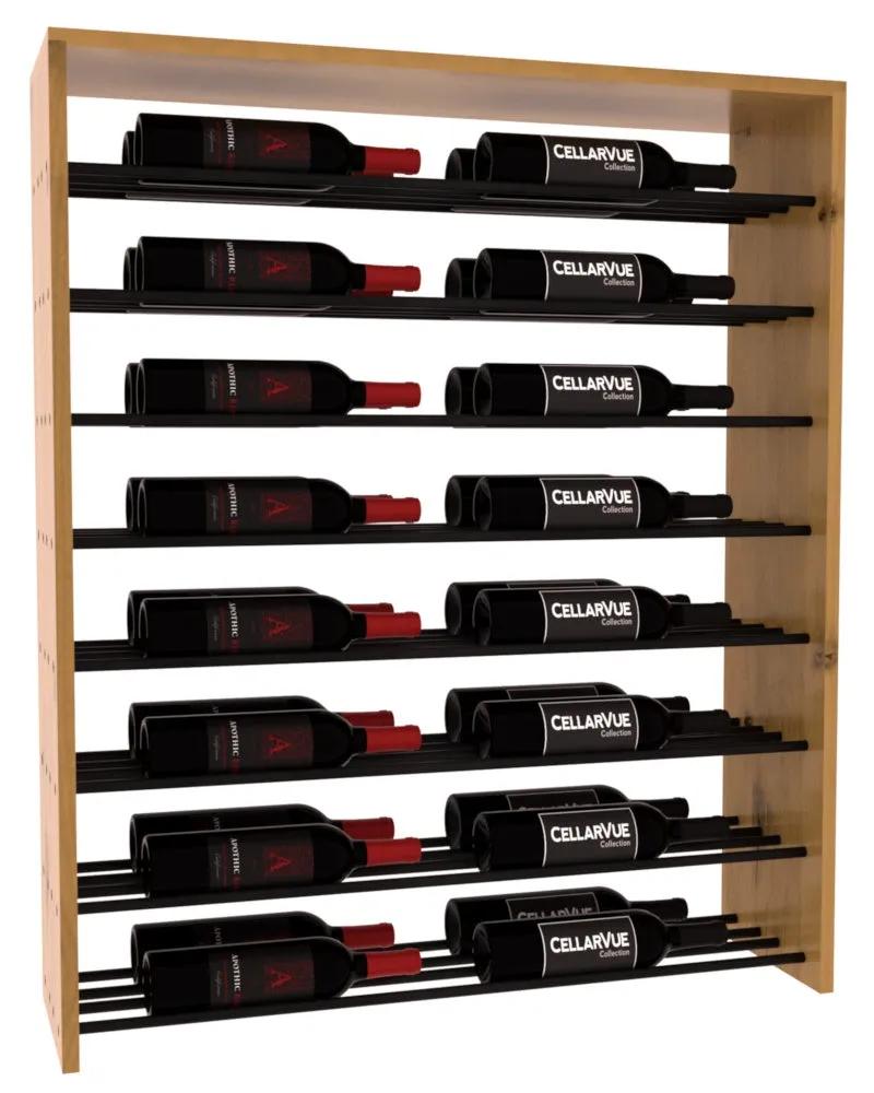 InstaCellar - 35" Horizontal Double Deep Top Display - Black Metal Rods