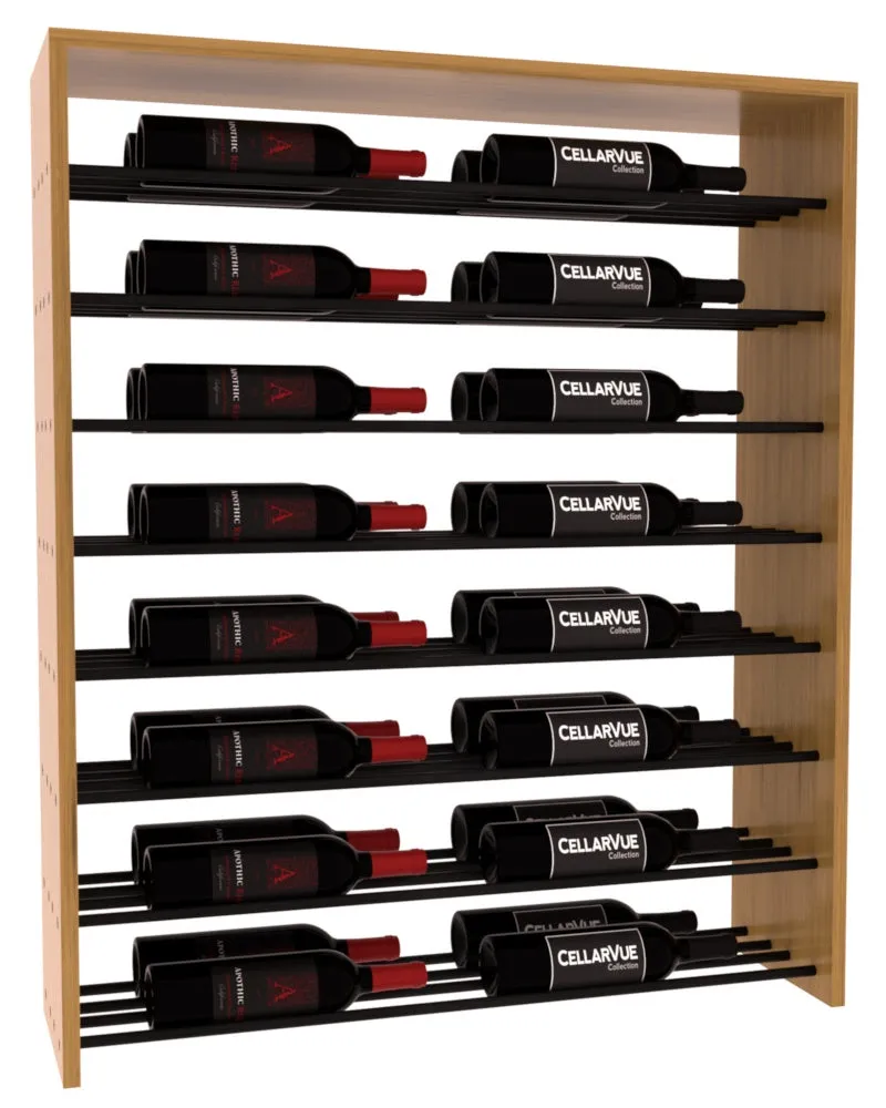 InstaCellar - 35" Horizontal Double Deep Top Display - Black Metal Rods