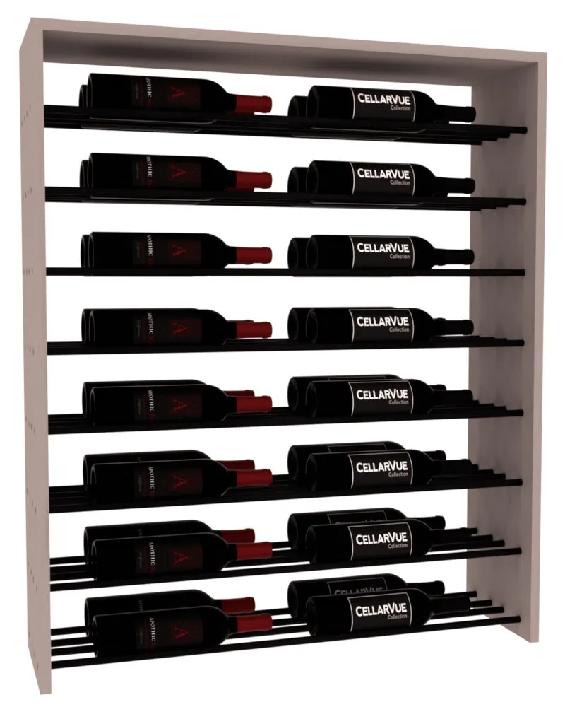 InstaCellar - 35" Horizontal Double Deep Top Display - Black Metal Rods