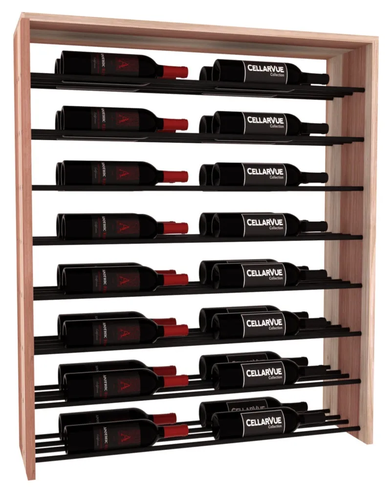 InstaCellar - 35" Horizontal Double Deep Top Display - Black Metal Rods