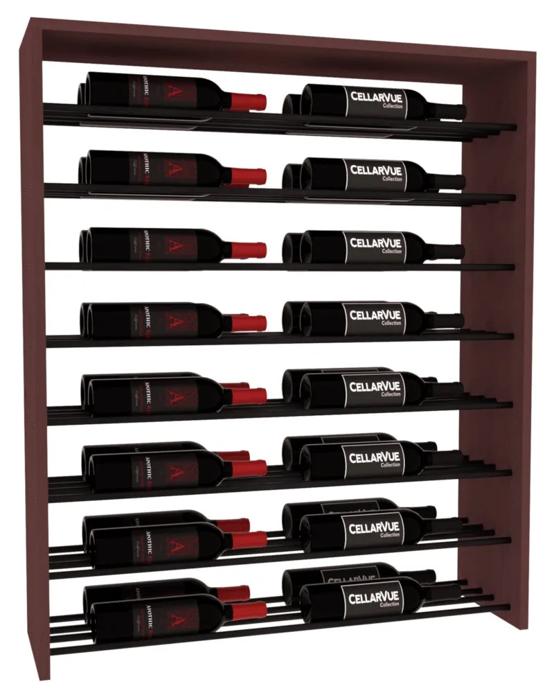 InstaCellar - 35" Horizontal Double Deep Top Display - Black Metal Rods