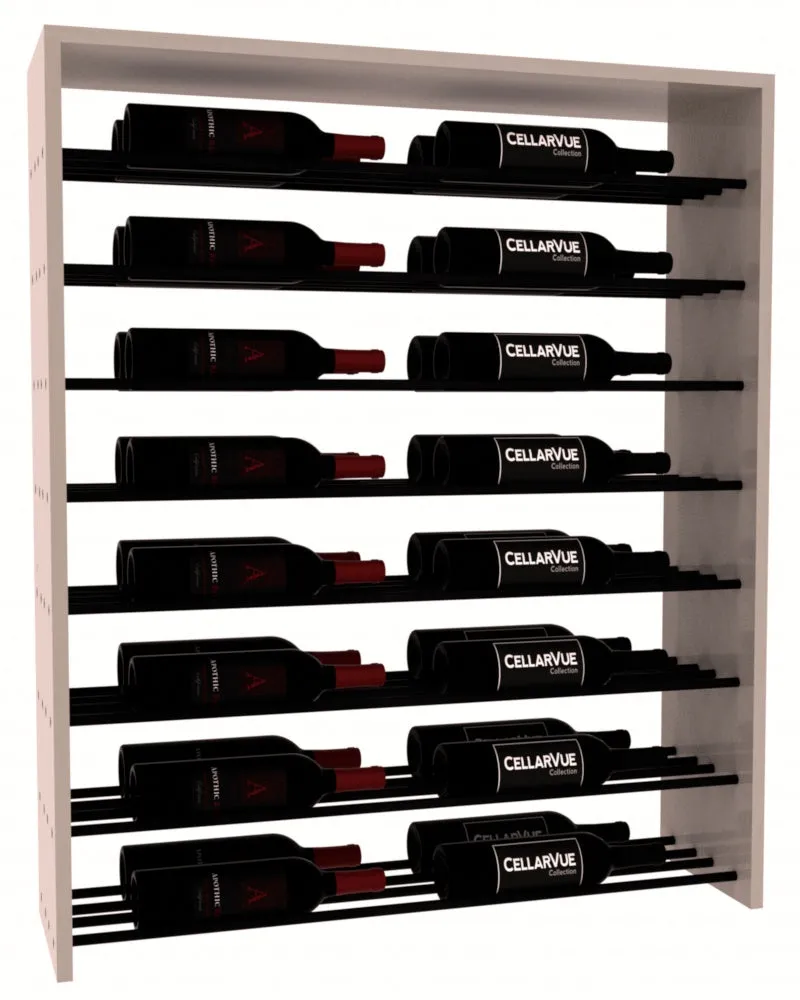 InstaCellar - 35" Horizontal Double Deep Top Display - Black Metal Rods