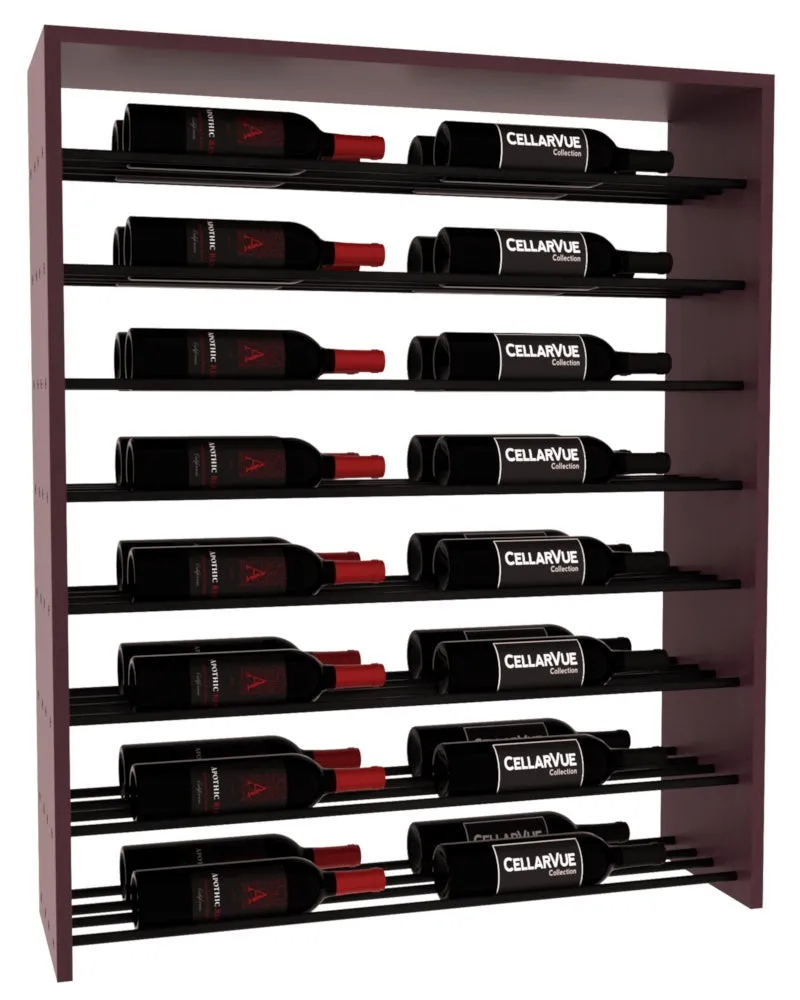 InstaCellar - 35" Horizontal Double Deep Top Display - Black Metal Rods
