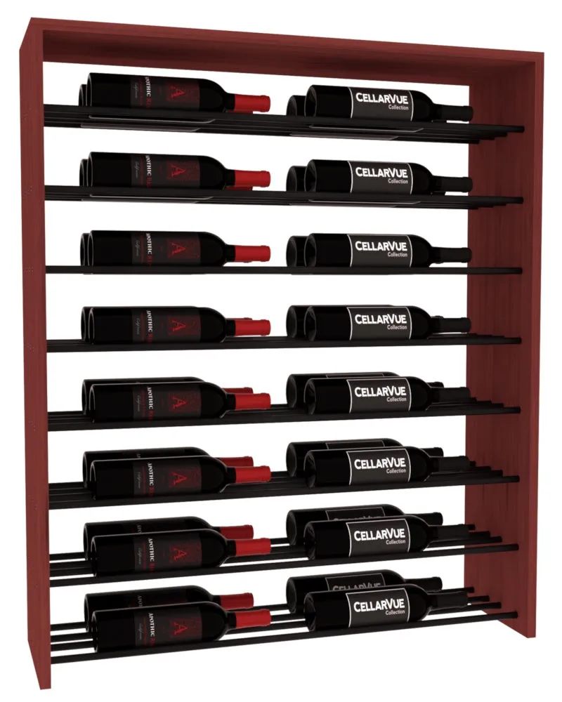 InstaCellar - 35" Horizontal Double Deep Top Display - Black Metal Rods