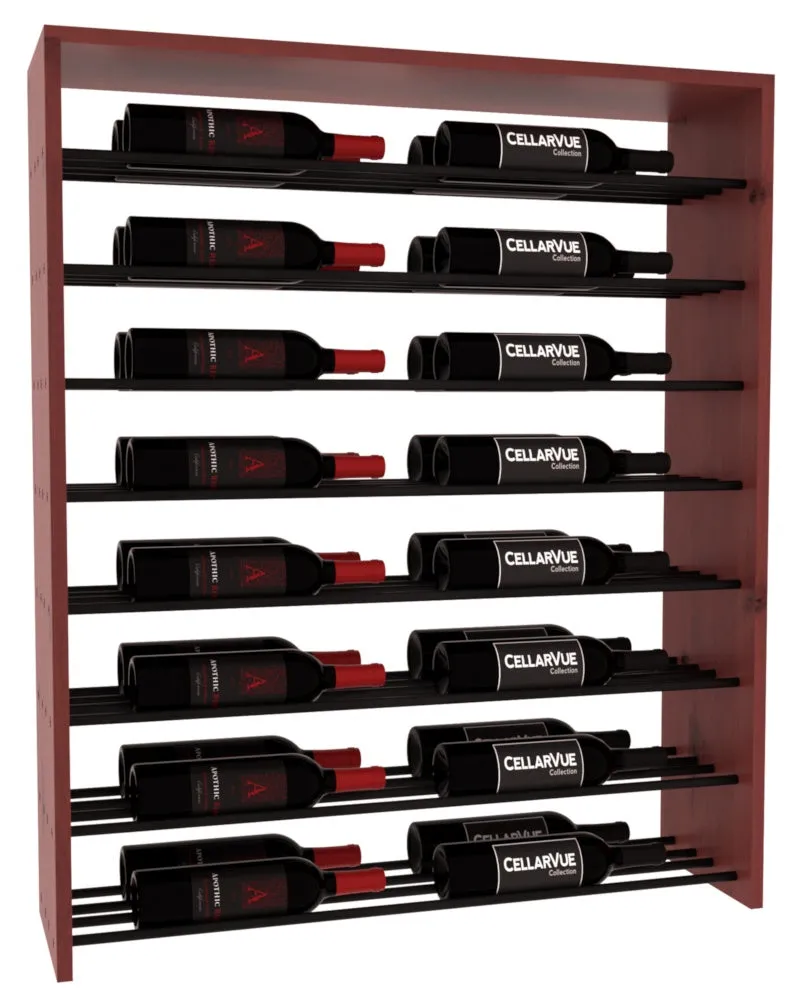 InstaCellar - 35" Horizontal Double Deep Top Display - Black Metal Rods