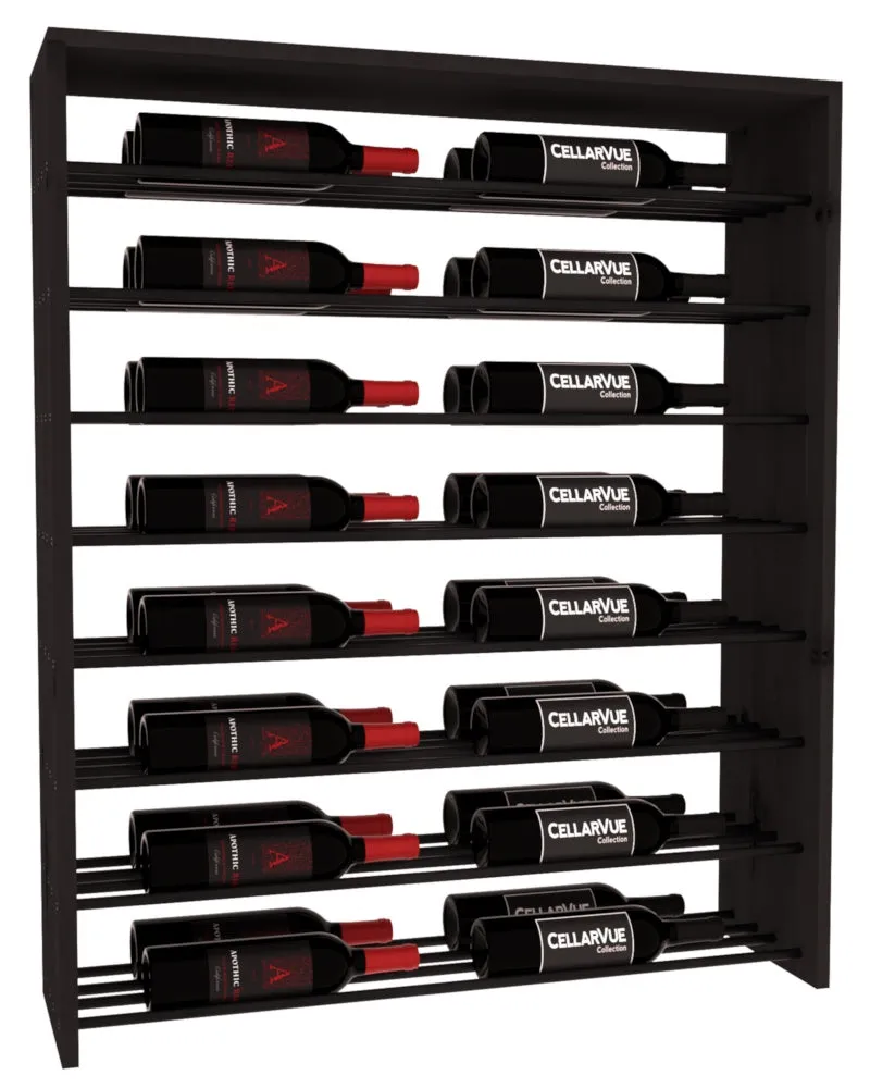 InstaCellar - 35" Horizontal Double Deep Top Display - Black Metal Rods