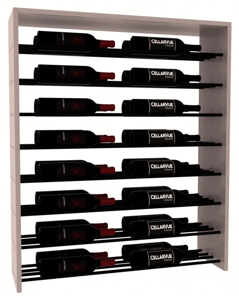 InstaCellar - 35" Horizontal Double Deep Top Display - Black Metal Rods
