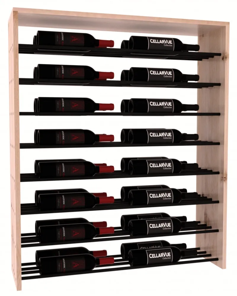 InstaCellar - 35" Horizontal Double Deep Top Display - Black Metal Rods